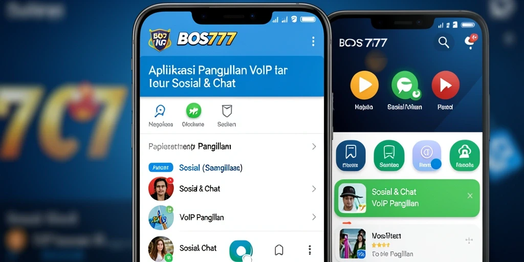 Antarmuka aplikasi BOS777 untuk panggilan VoIP yang intuitif dan responsif.