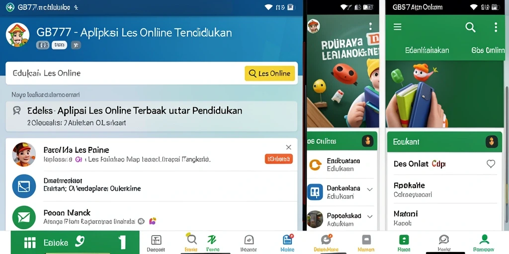 Antarmuka aplikasi GB777 yang menarik dan fungsional.