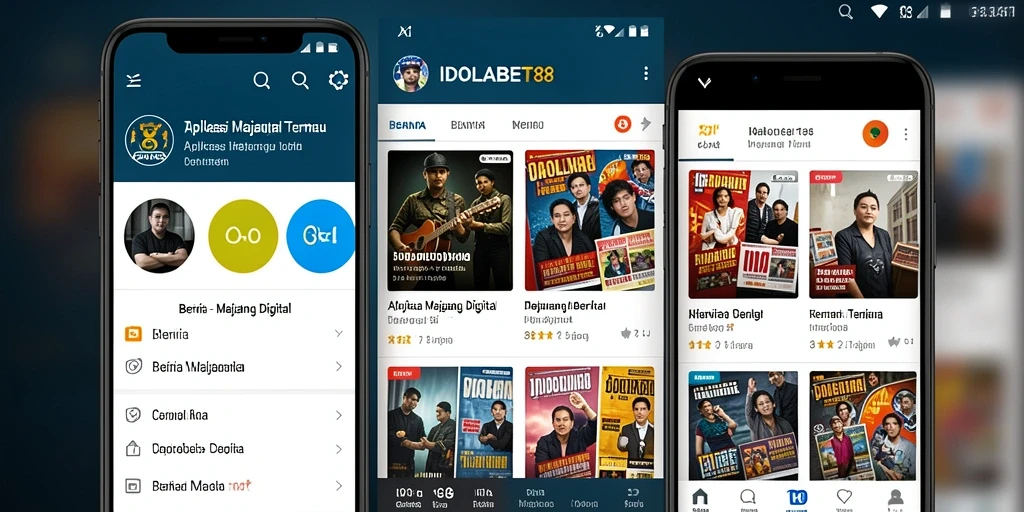 Antarmuka aplikasi IDOLABET88 yang modern dan intuitif.