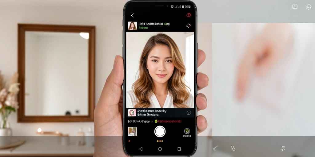 Tampilan antarmuka aplikasi R6R6 untuk pengeditan foto yang memukau.